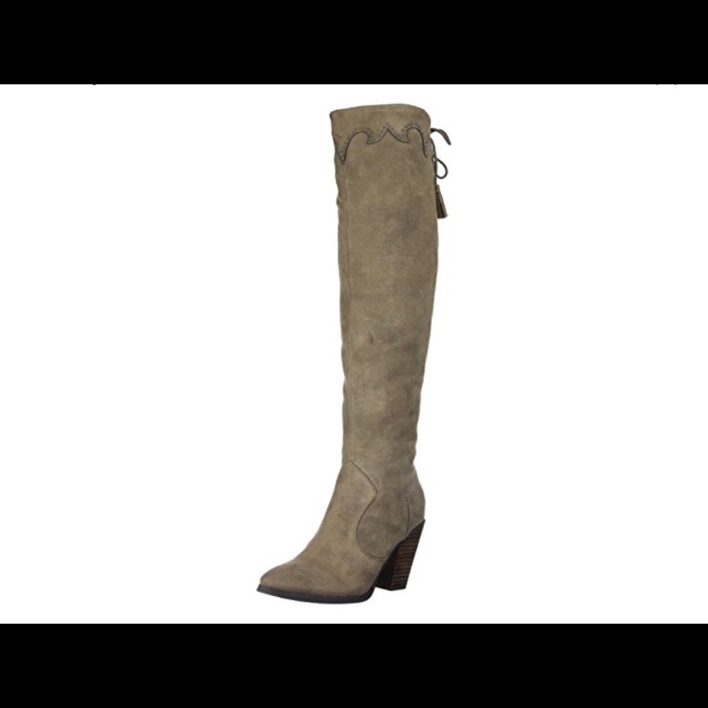 Report Women's Dilena Western Boot, Taupe, 6.5 M
